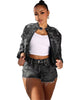 EMBROIDERED CROSS SHORT 2PC SET