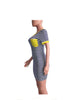 WOMEN'S CASUAL STRIPED PRINT BAG HIP DRESS