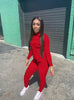 LONG SOLID COLOR CARGO ZIPPERED POCKET JUMPSUIT