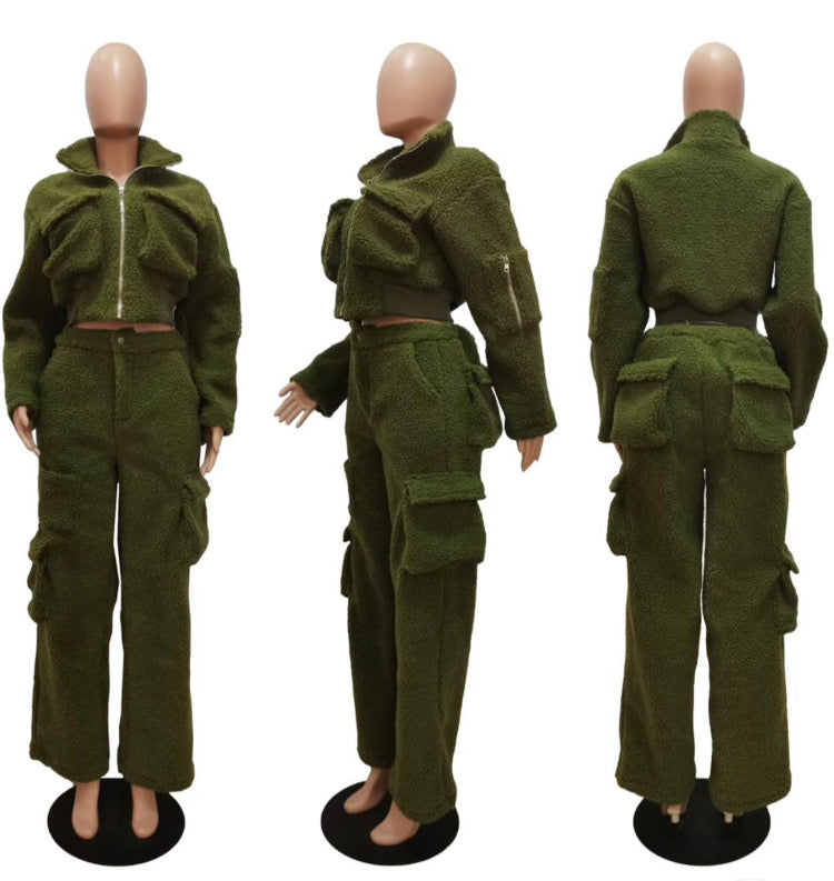 POLOR FLEECE THREE-DIMENSIONAL ZIPPER SET