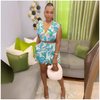 Printed pleated 2PC Set