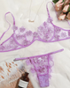 Sexy Lingerie embroidery 2PC suit