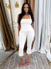 STRAP VEST WITH OPEN BACK AND NECK 2PC SET