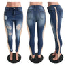 LACE FRINGED JEANS