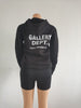 Unisex style velvet padded hooded sweatshirt