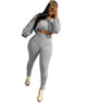 DRAW ROPE, WAIST AND NAVEL, TIGHT 2PC SET