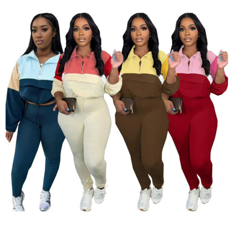 COLOR MATCHING TIGHTS SPORTS 2PC SET