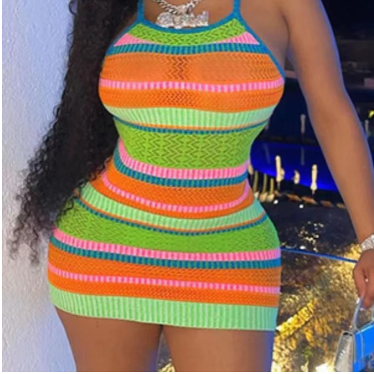 Slim Suspender Dress