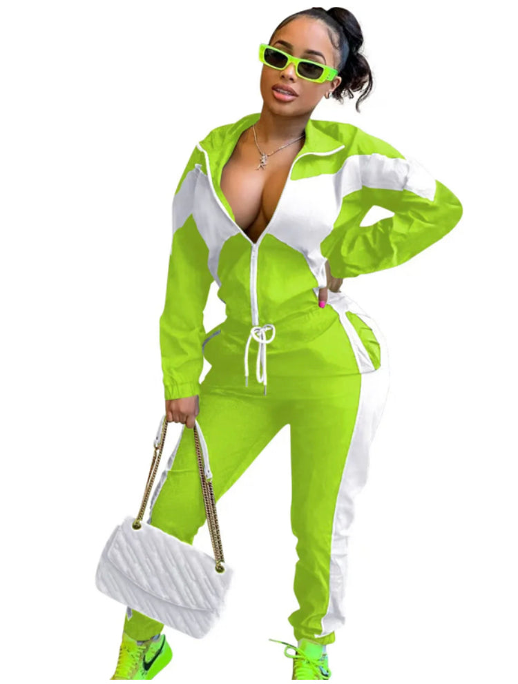 COLOR MATCHING SPORTS 2PC SET