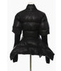 CAMOUFLAGE PANELS, IRREGULAR KNITTED CUFFS, WAIST-CINCHING PADDED JACKET