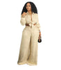 LONG-SLEEVED CASUAL WIDE-LEG PANTS 2PC SET