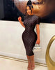 Sexy Grid Dress