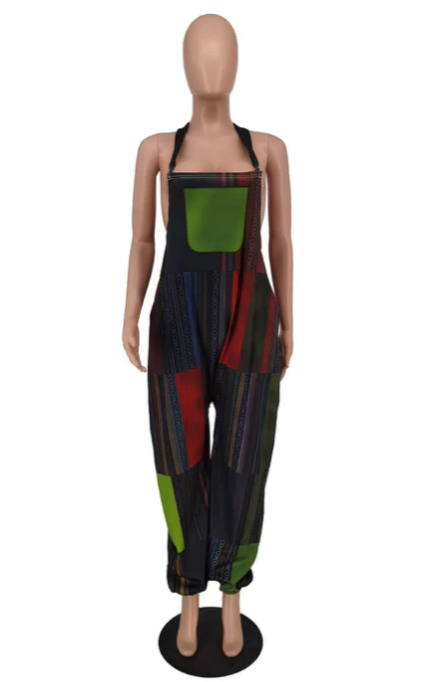 Printed Bohemian Suspenders