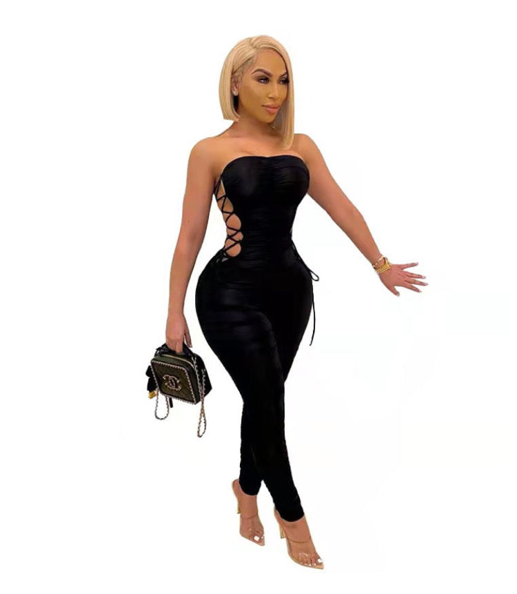 Sexy Pleated Jumpsuit