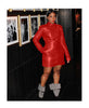 Solid long sleeve Dress
