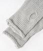 PERFORATED LONG SLEEVE BACK STRAP WOOLEN LONG JUMPSUIT