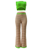 KNITTED OUTDOOR SPORTS AND CASUAL 2PC SET
