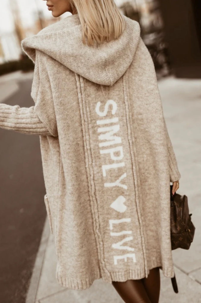 CARDIGAN KNITTED SWEATER COAT
