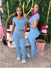 Short sleeve see through 2PC SET