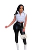 Long Sleeve Zipper Turtleneck Cotton Jacket