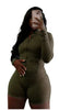 CASUAL SEXY TIGHT-FITTING LONG-SLEEVED SHORTS 2PC SET
