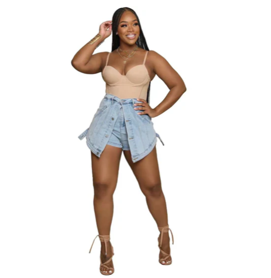 Denim 2PC Skirt