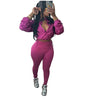 DRAW ROPE, WAIST AND NAVEL, TIGHT 2PC SET