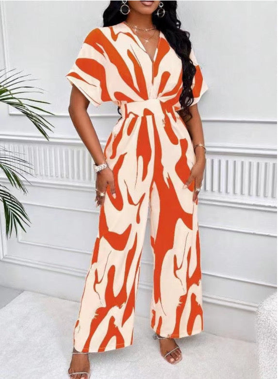 Casual Silk Jumpsuit