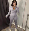SOLID COLOR LONG-SLEEVED TROUSERS 2PC SET