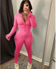 SOLID COLOR LONG-SLEEVED TROUSERS 2PC SET