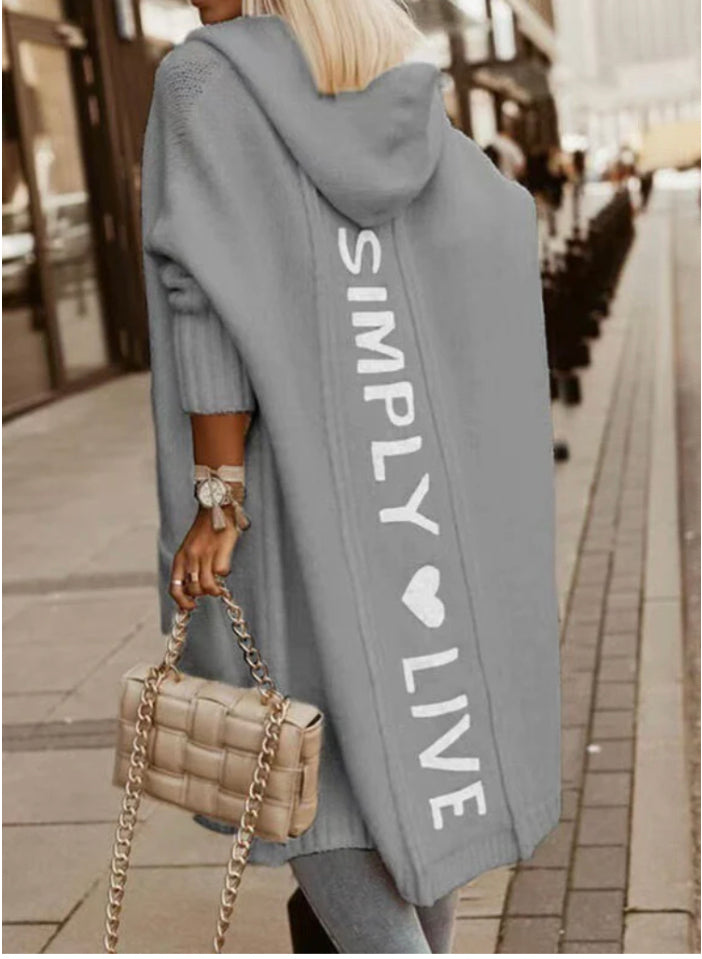 CARDIGAN KNITTED SWEATER COAT