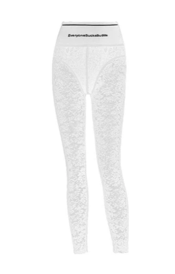 Stitching breathable Print Lace Shorts