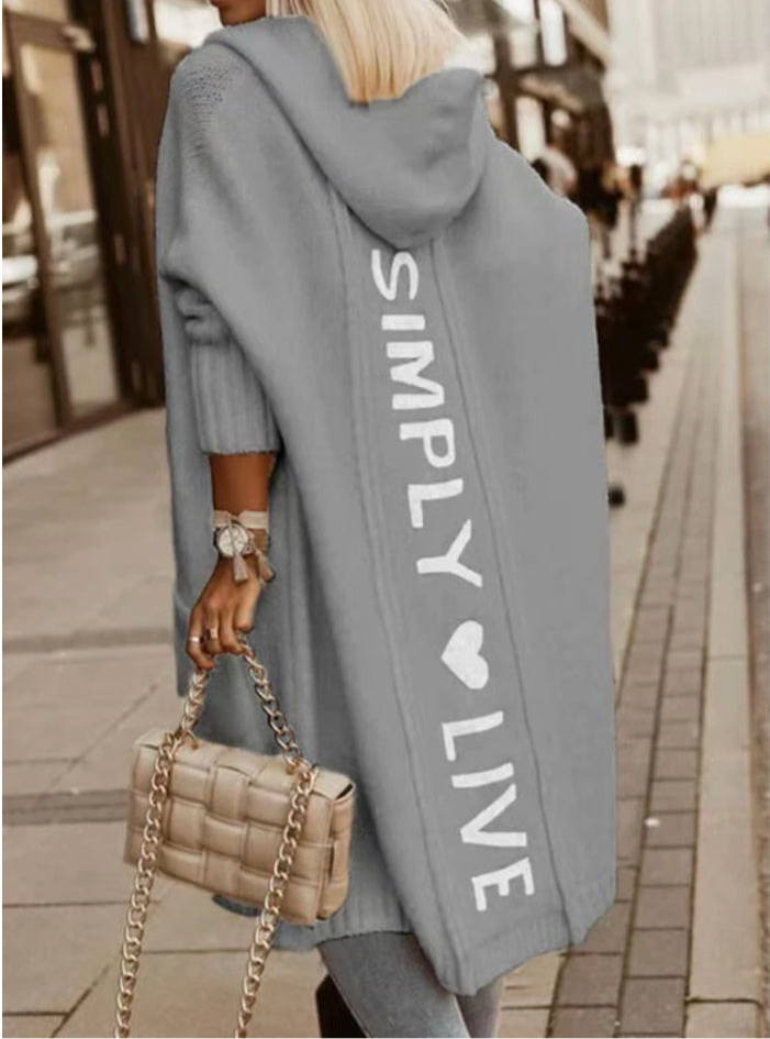 CARDIGAN KNITTED SWEATER COAT