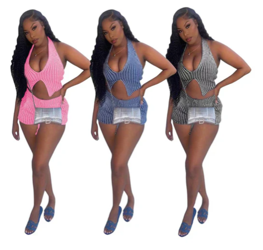 Causal Vest Short 2PC Set