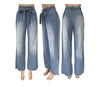 Loose Denim Wide-Leg Pants