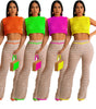 KNITTED OUTDOOR SPORTS AND CASUAL 2PC SET
