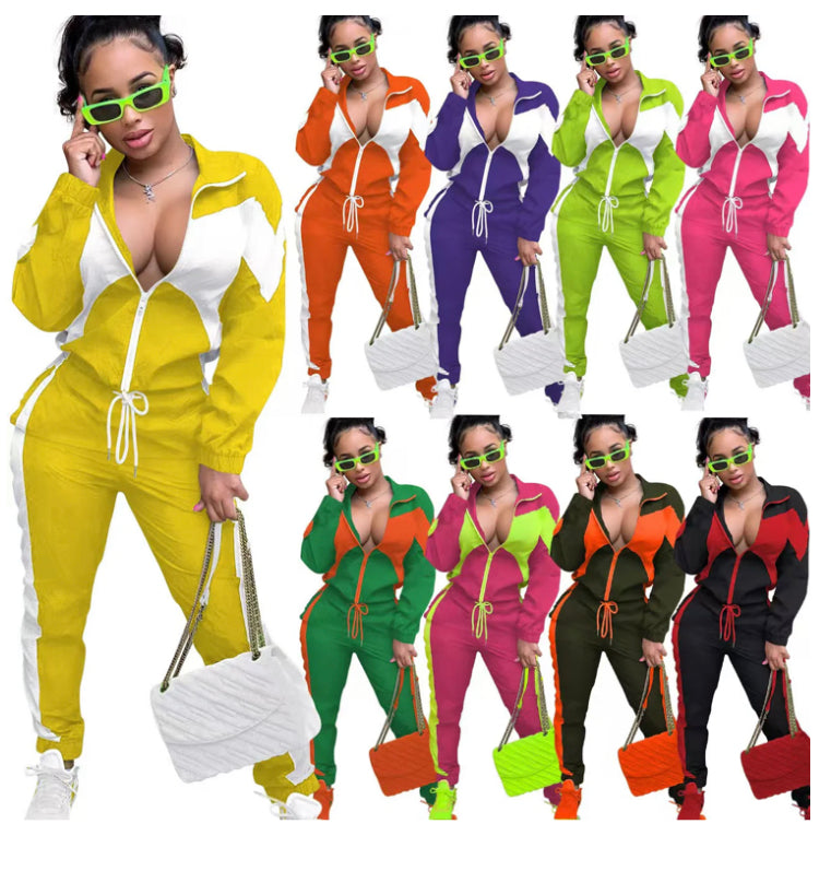 COLOR MATCHING SPORTS 2PC SET