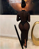 SEXY WISP OF EMPTY EVENING DRESS AND LONG SKIRT