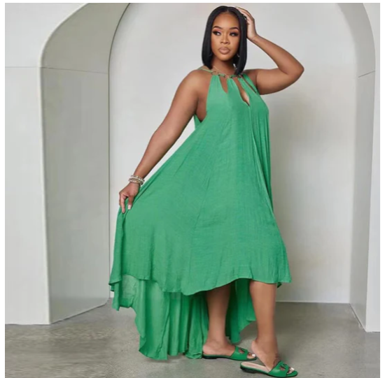 Solid Loose Dress