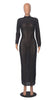 SEXY WISP OF EMPTY EVENING DRESS AND LONG SKIRT
