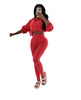 DRAW ROPE, WAIST AND NAVEL, TIGHT 2PC SET
