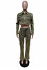 Relaxed Denim Trousers 2 PC Set