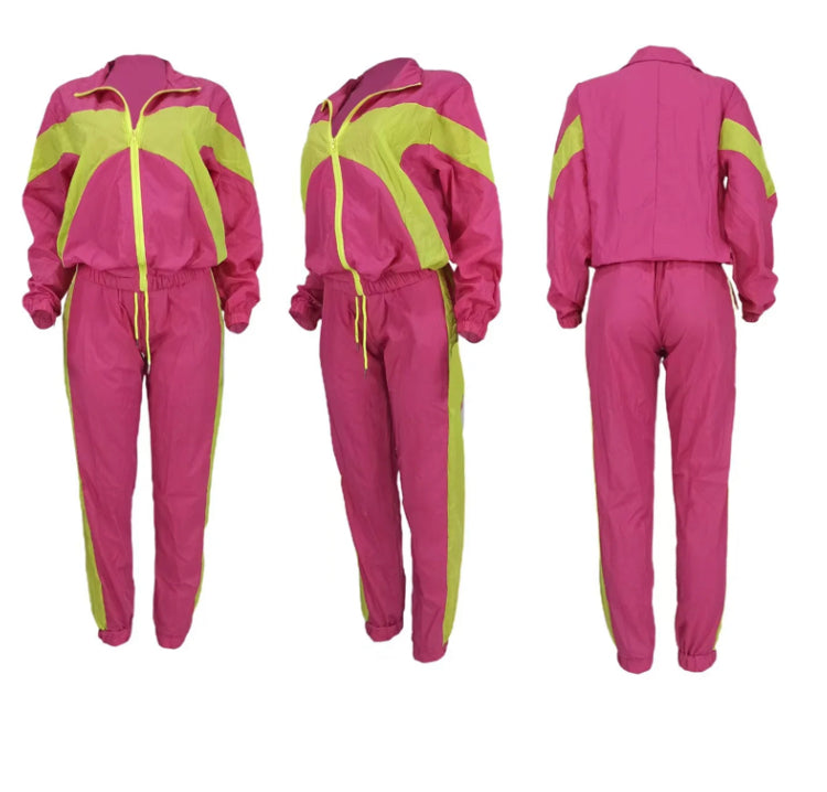 COLOR MATCHING SPORTS 2PC SET