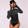 ROUND NECK LONG SLEEVE JUMPSUIT SLIM FITTING PLUSH SKIRT SET