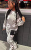 HOODED CLOUD-PRINT CASUAL SPORTS SWEATSHIRT SER