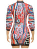 Sexy Long-Sleeved openwork high waist slim short dress