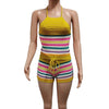 Knitted Backless Halter Top & Bottom 2PC Set