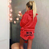 Wholesale women's autumn and winter plus size pajama set 2pcs