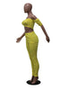 Sexy Off-the-shoulders Navel Pleated 2pc set