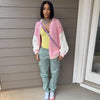 Candy Color Baseball Casual Knitted Jacket Coat